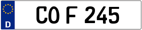 Trailer License Plate